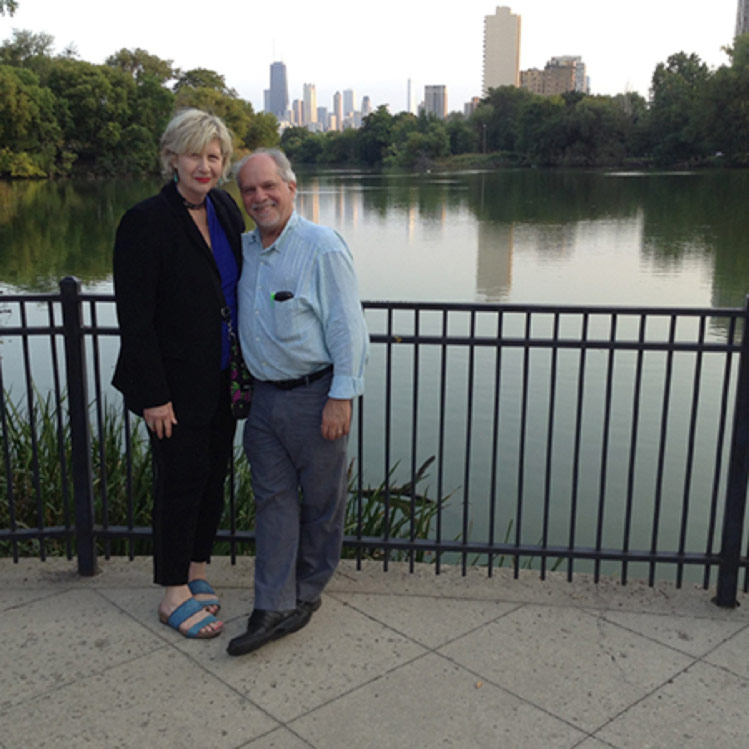 Jim Yood and wife Lorraine Peltz, North Pond, Chicago, 2016. Photo Bill Lasarow
